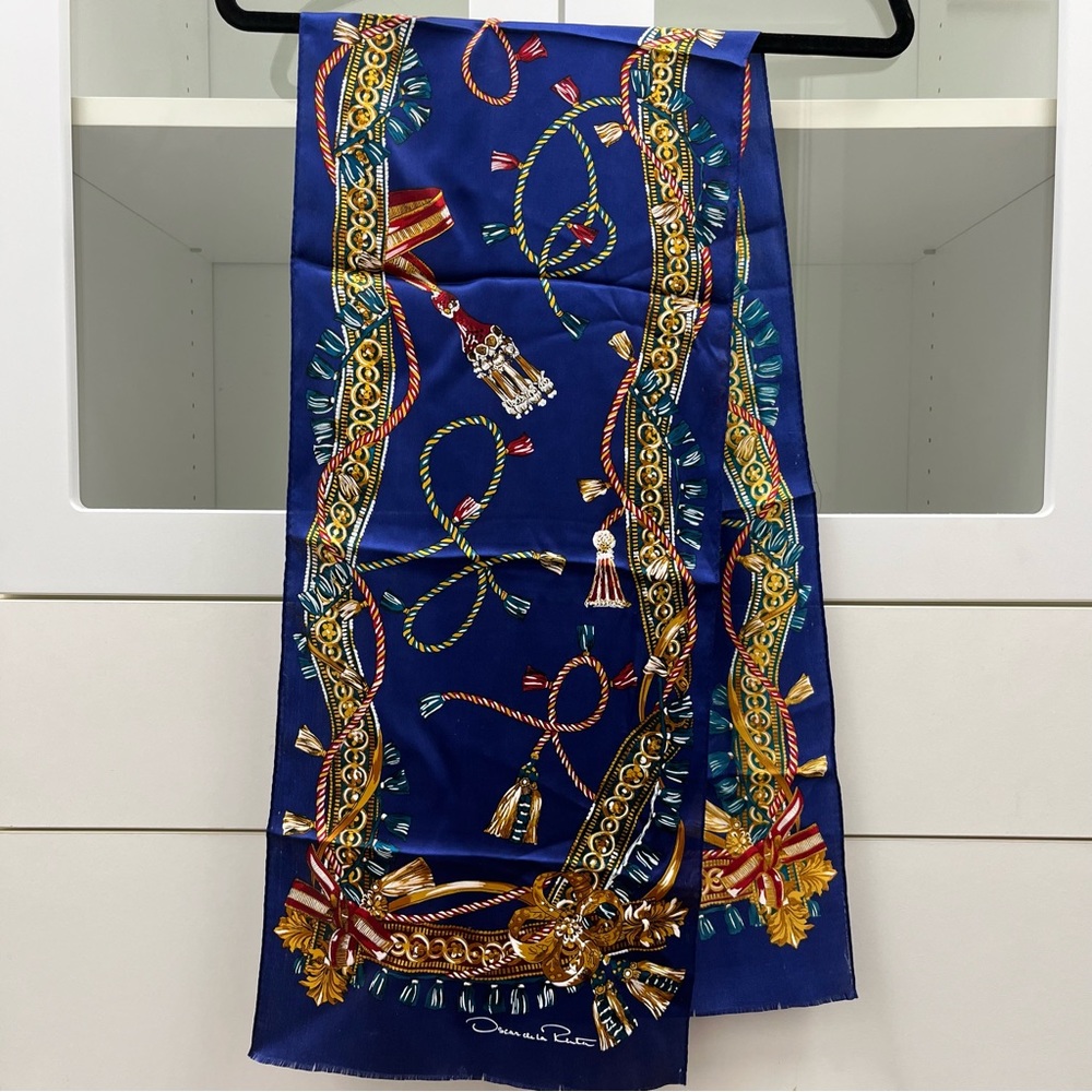 Oscar de la Renta Silk Rectangle Scarf